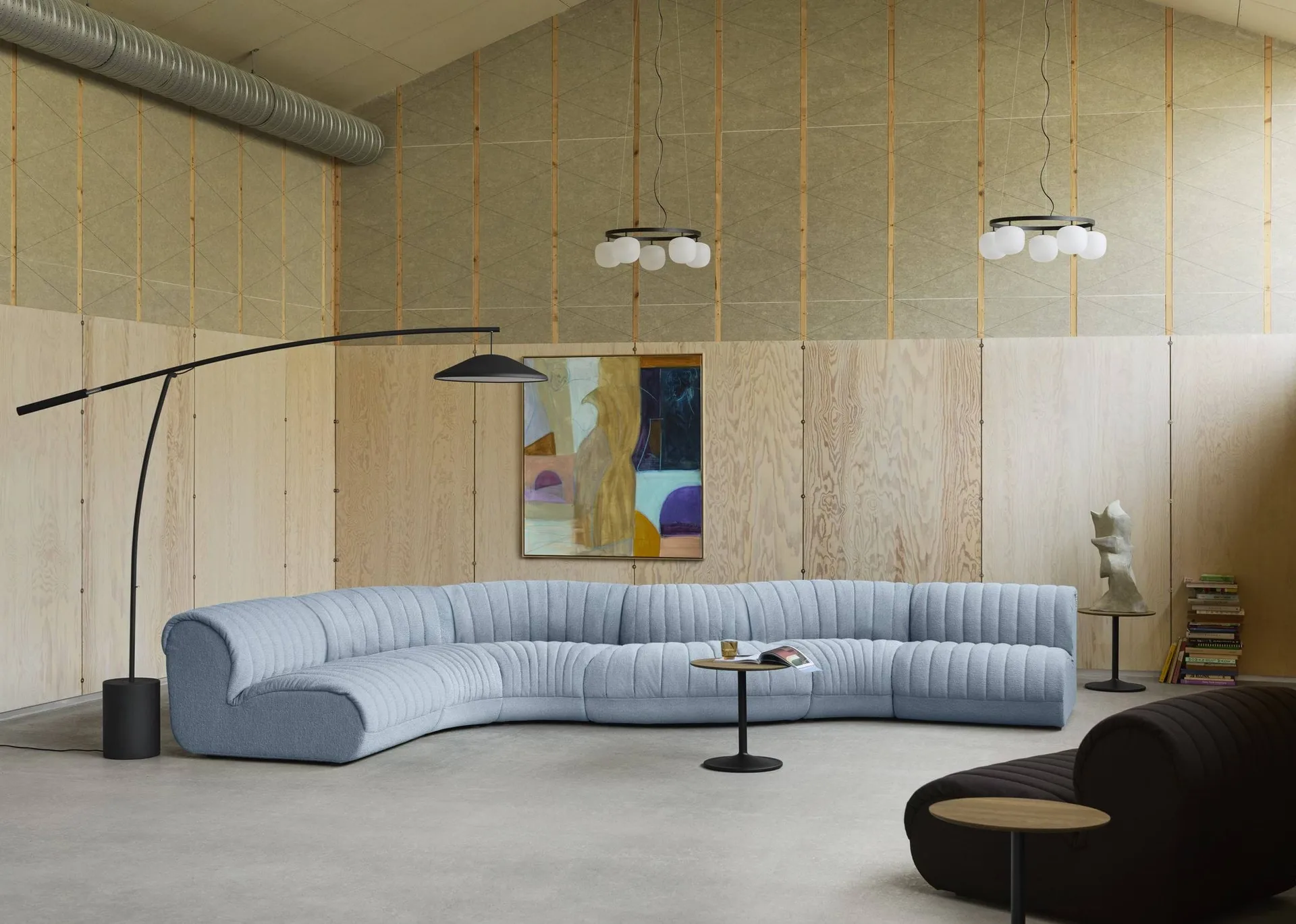 Coltre modulaarisohva, Kokoonpano 1, turf-sand, kulmasohva Muuto