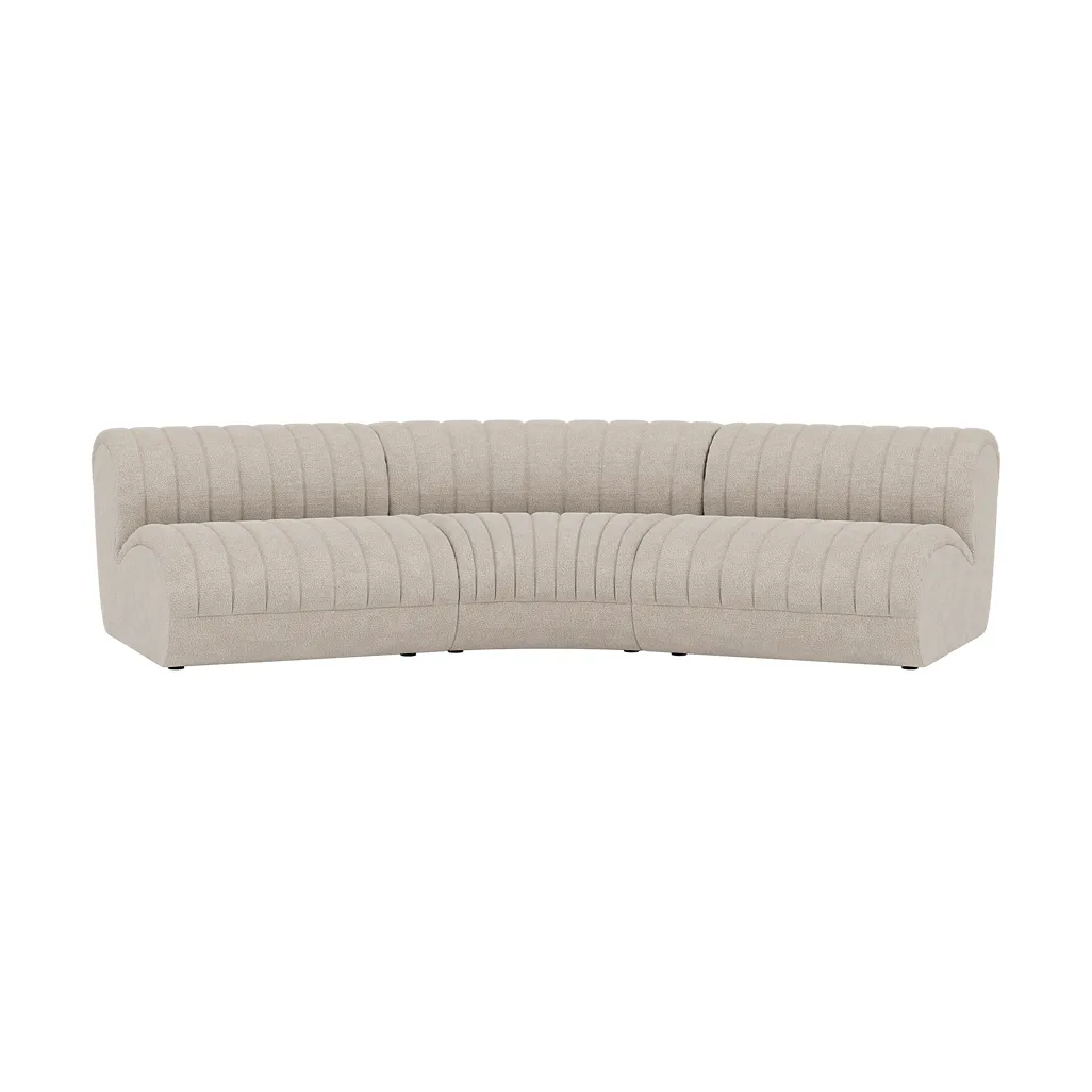 Coltre modulaarisohva, Kokoonpano 4, turf-sand, 3-istuin Muuto