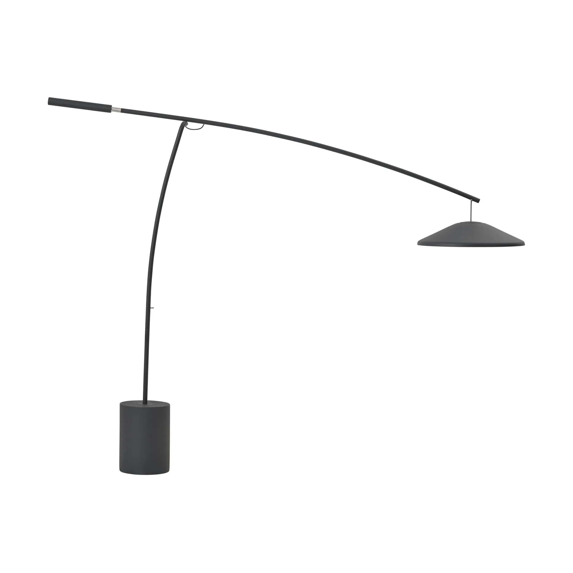 Contra lattiavalaisin, Anthracite black-betoni, 188 cm Muuto