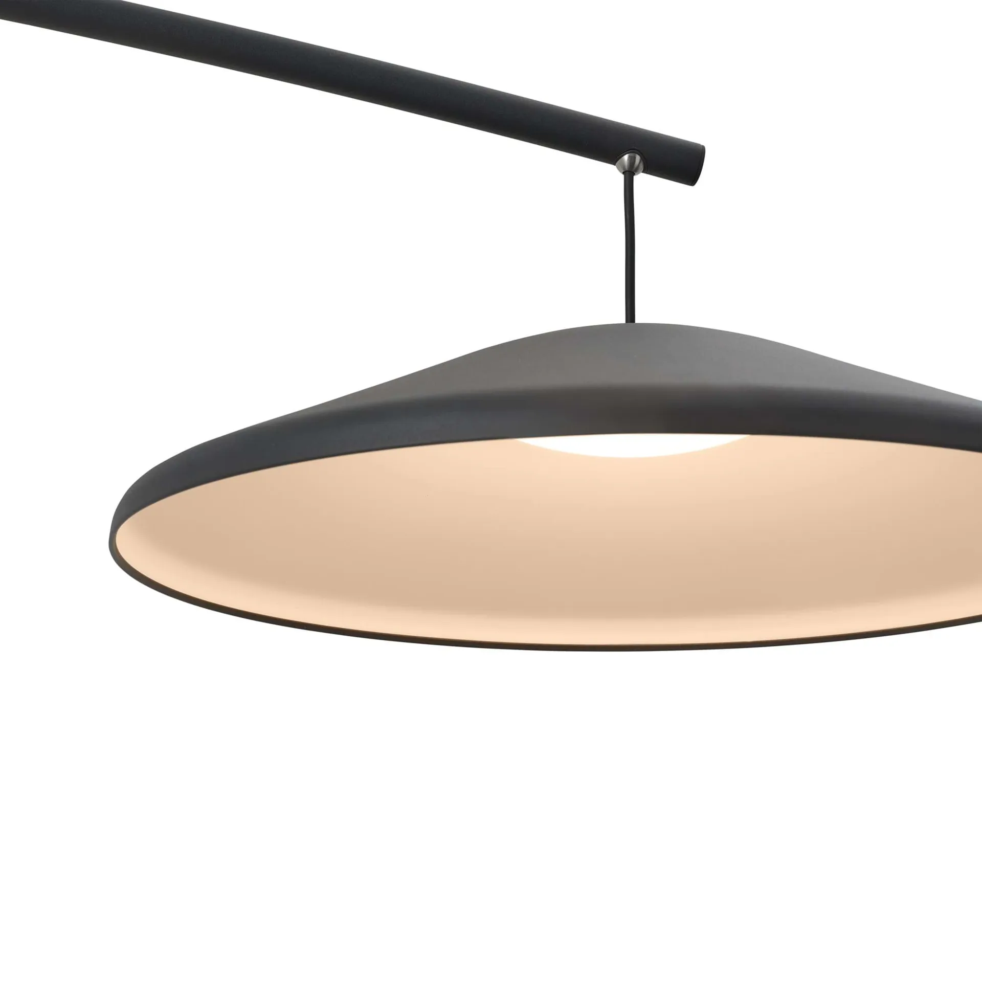 Contra lattiavalaisin, Anthracite black-betoni, 188 cm Muuto