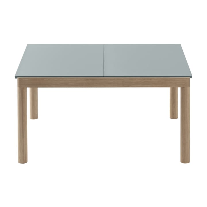 Couple 2 Plain -sohvapöytä 80 x 84 x 40 cm, Pale blue-oak Muuto