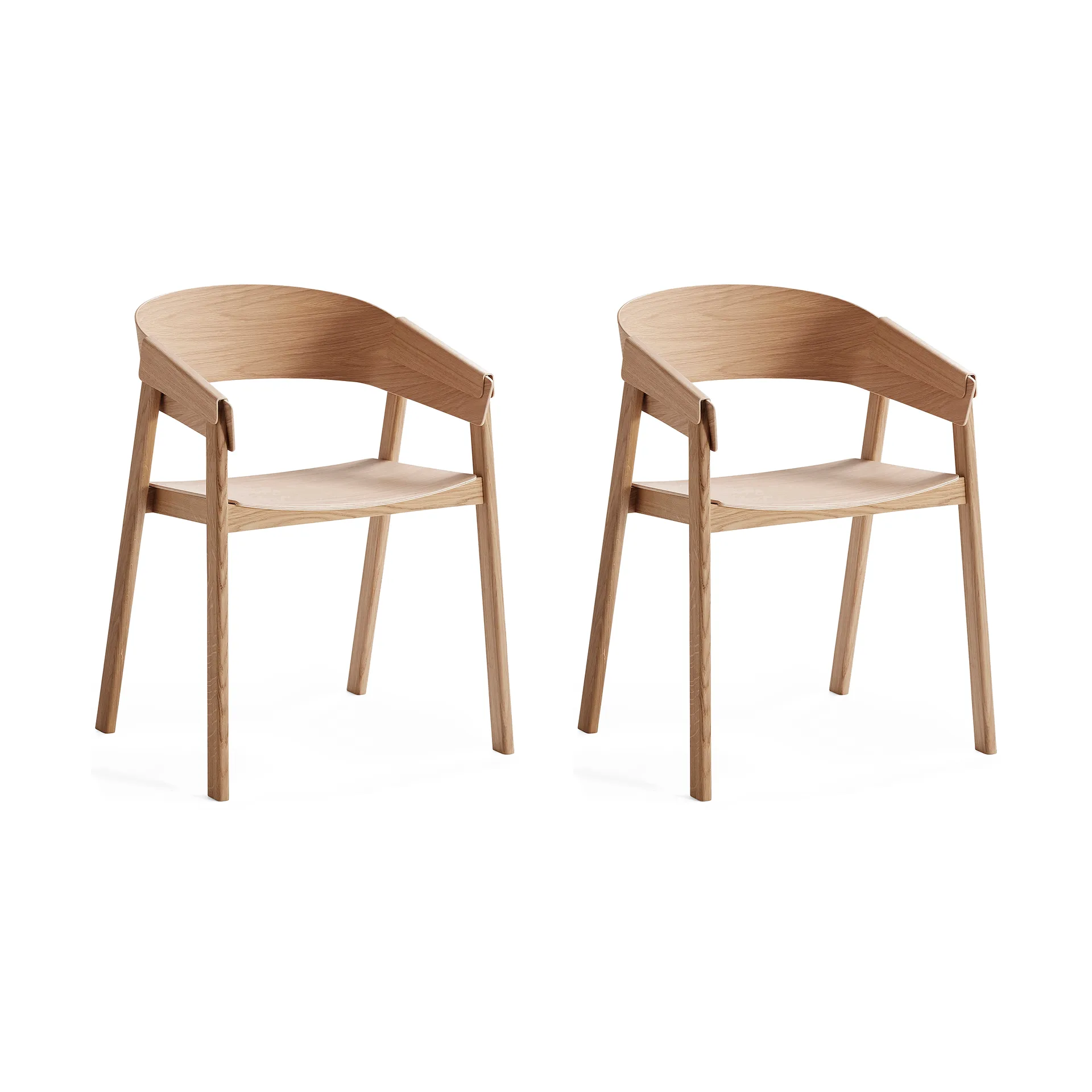 Cover Armchair nojatuoli, Tammi, 2‑pakkaus Muuto