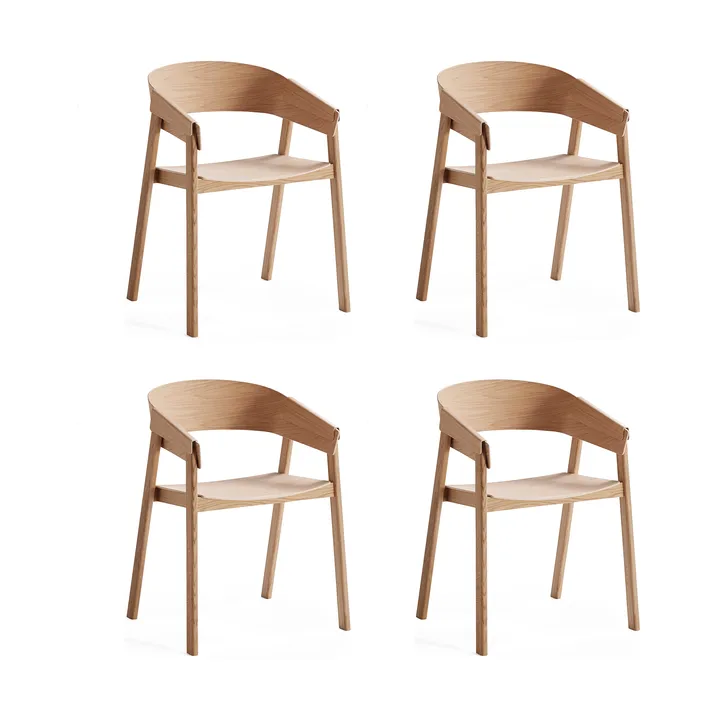 Cover Armchair nojatuoli, Tammi, 4-pakkaus - Muuto