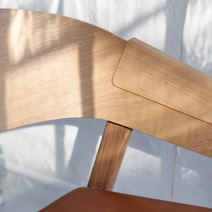 Cover lounge chair leather, Konjakki-tammi Muuto