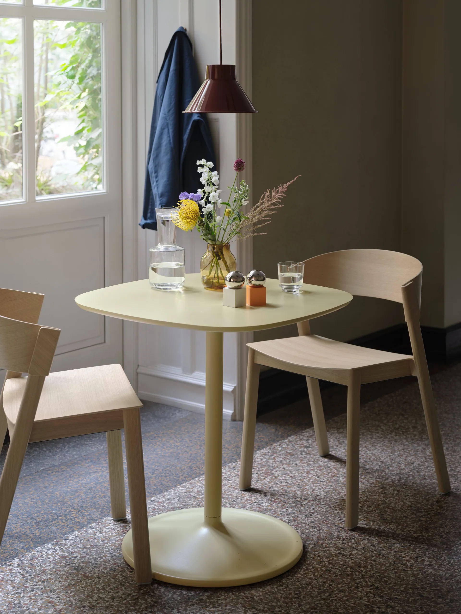 Cover Side Chair leather, Konjak-tammi Muuto