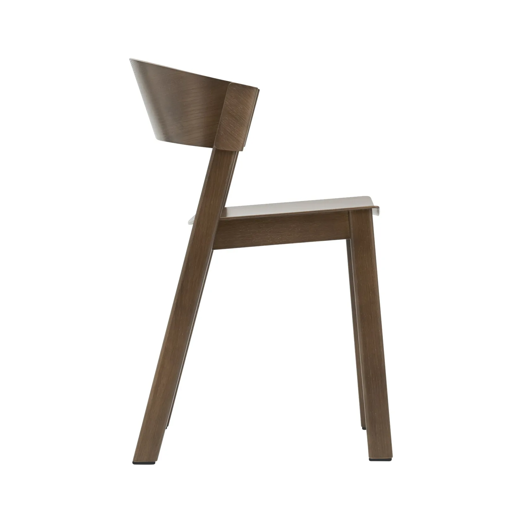 Cover Side Chair, Stained dark brown Muuto