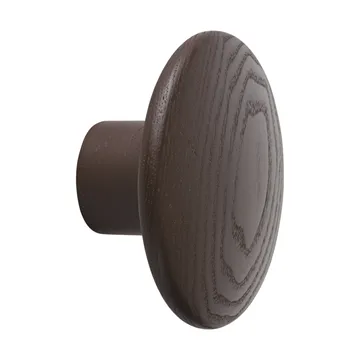 Dots Wood vaatekoukku - Brown red, Ø6,5 cm - Muuto