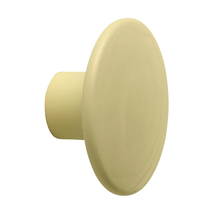 Dots Wood vaatekoukku - Kellanbeige, Ø6,5 cm - Muuto