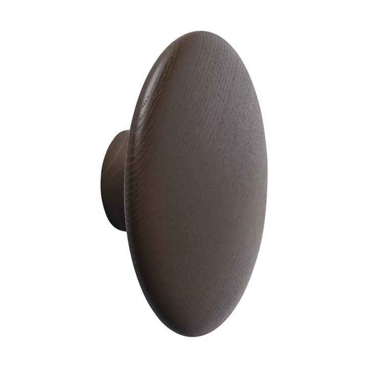 Dots Wood vaatekoukku - Ruskeanpunainen, Ø13 cm - Muuto