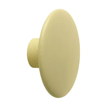 Dots Wood vaatekoukku - Yellow-beige, Ø9 cm - Muuto