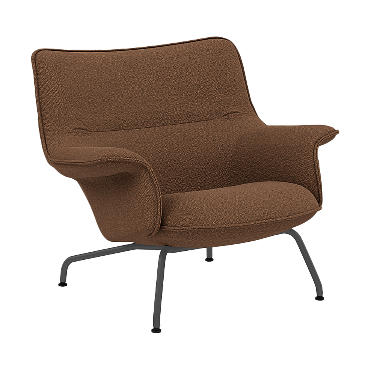 Muuto Doze nojatuoli matala Hearth 4-antrasiitti/musta