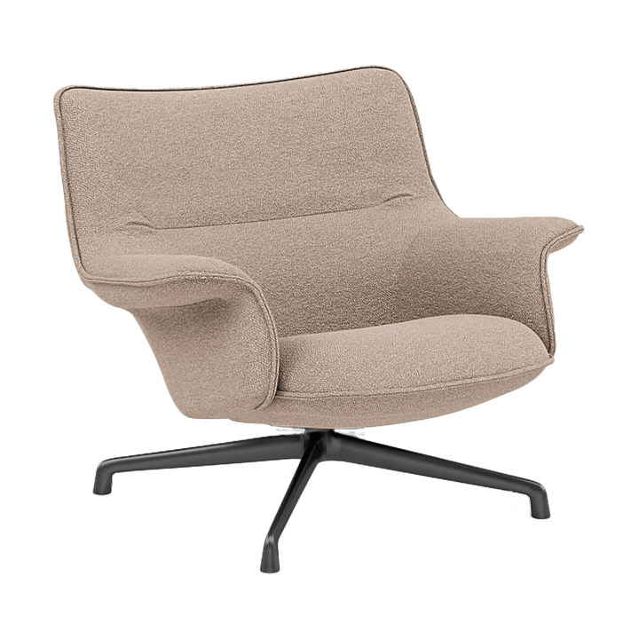 Doze nojatuoli matala swivel base - Hearth 6 Anthracite/black - Muuto