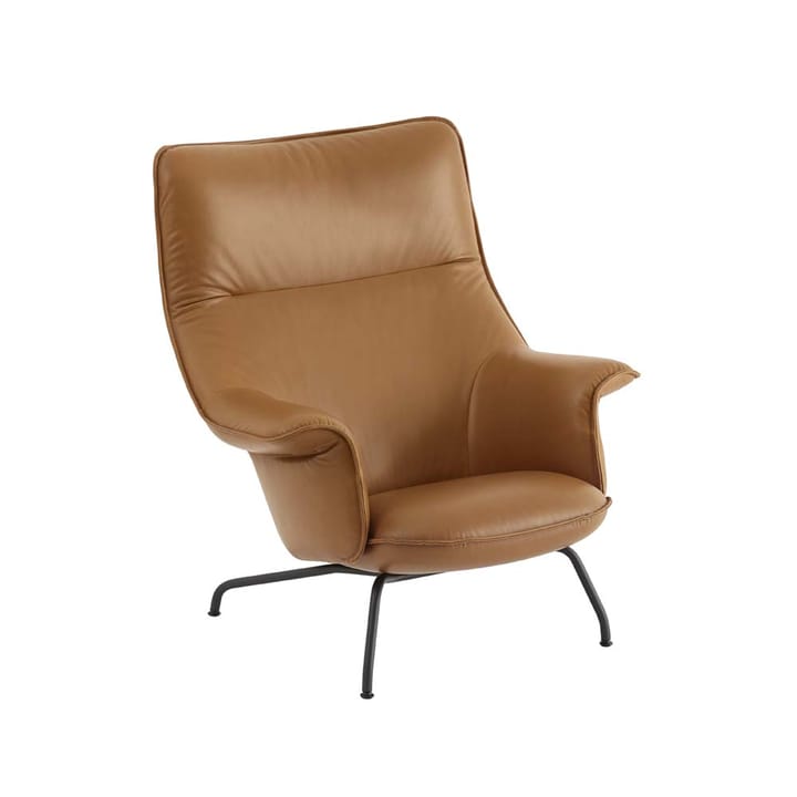 Doze nojatuoli - Refine leather cognac-Black - Muuto