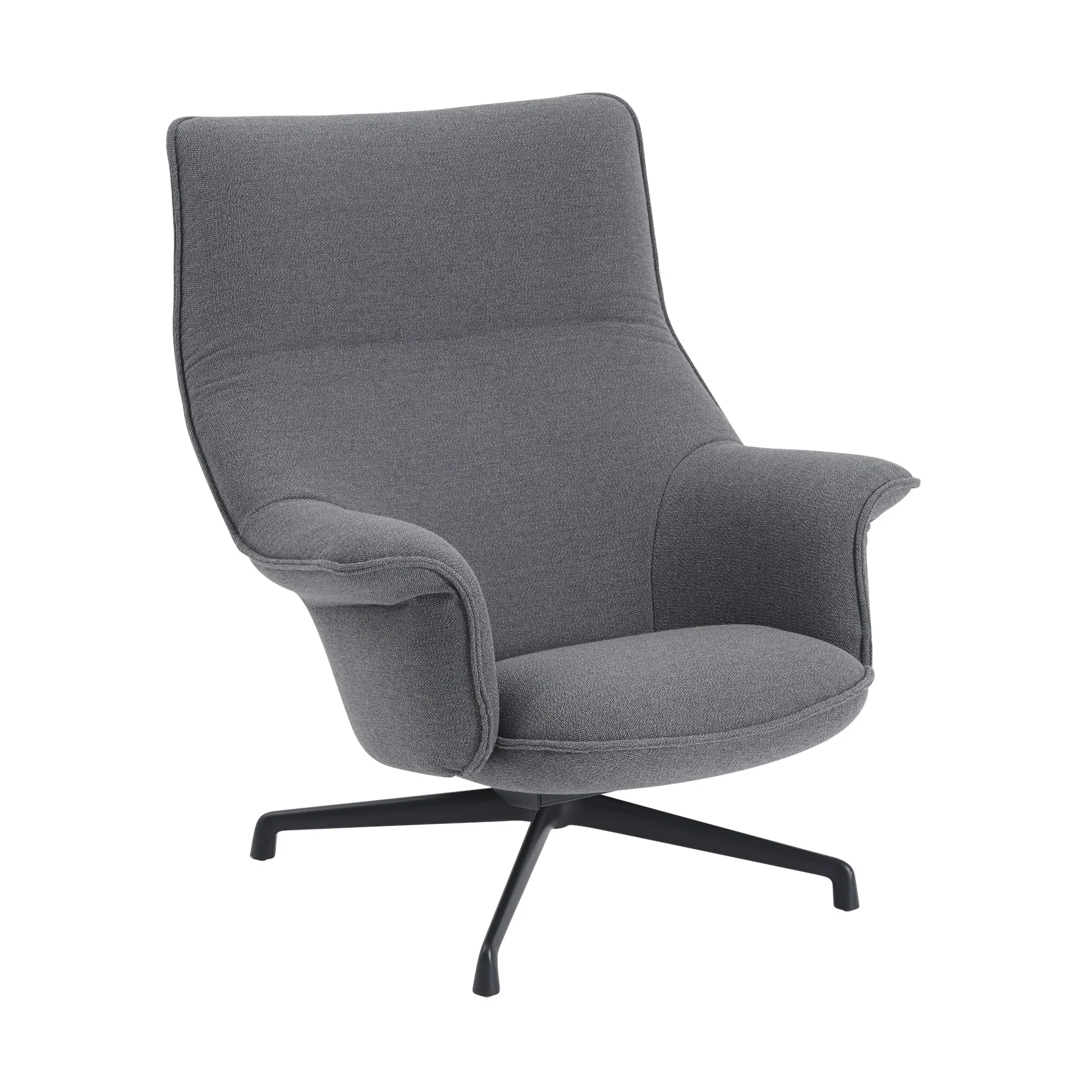 Doze nojatuoli swivel base, Ocean 80-anthracite black Muuto