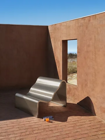 Dream View penkki - Harjattu teräs, 100 cm - Muuto