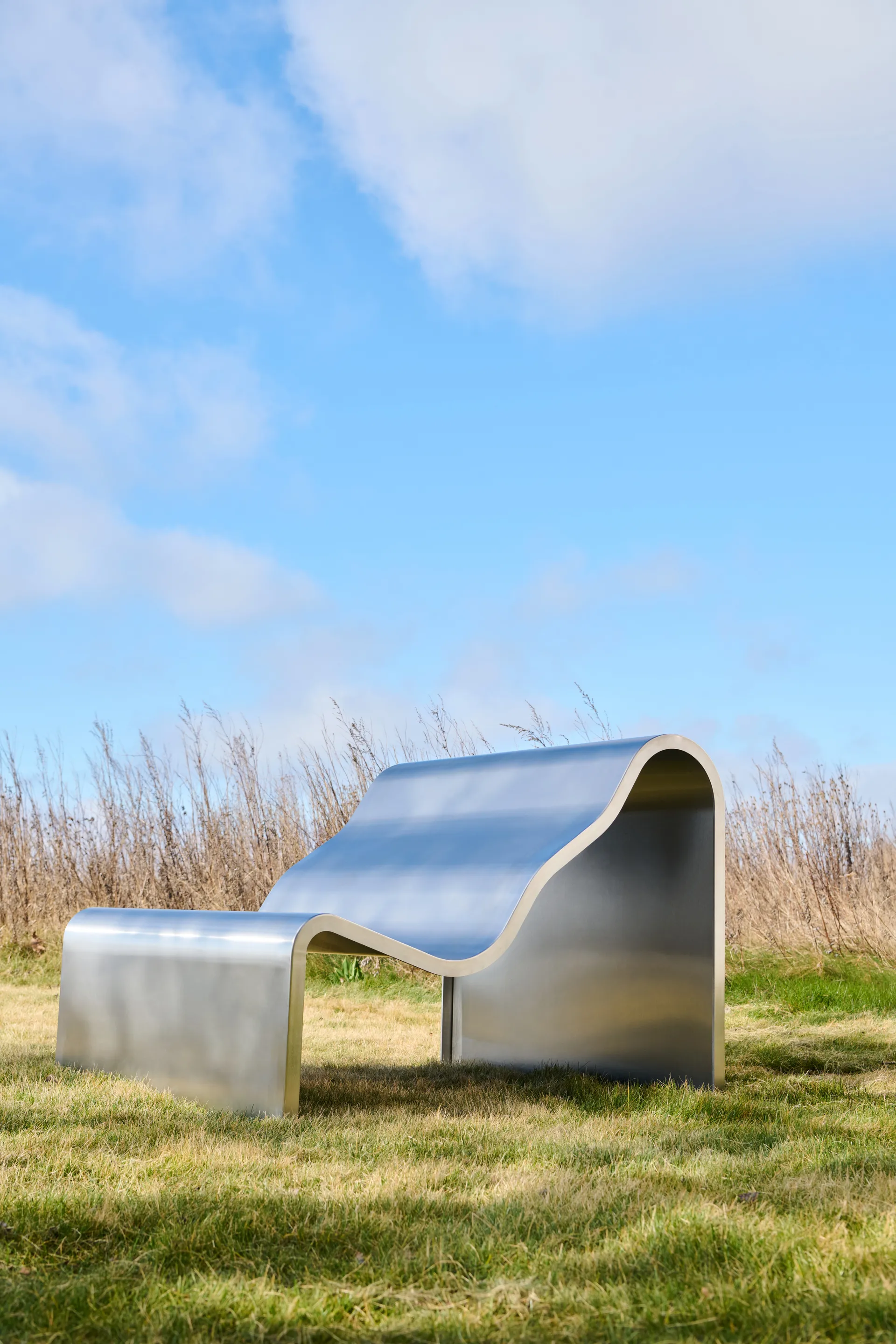 Dream View penkki, Harjattu teräs, 100 cm Muuto