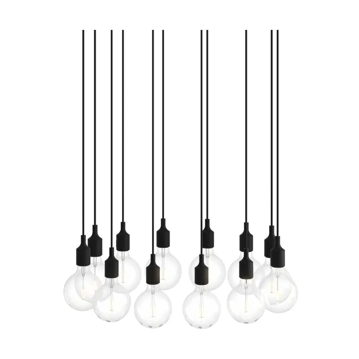 E27 Pendant Cluster 12 kattovalaisin - Black - Muuto