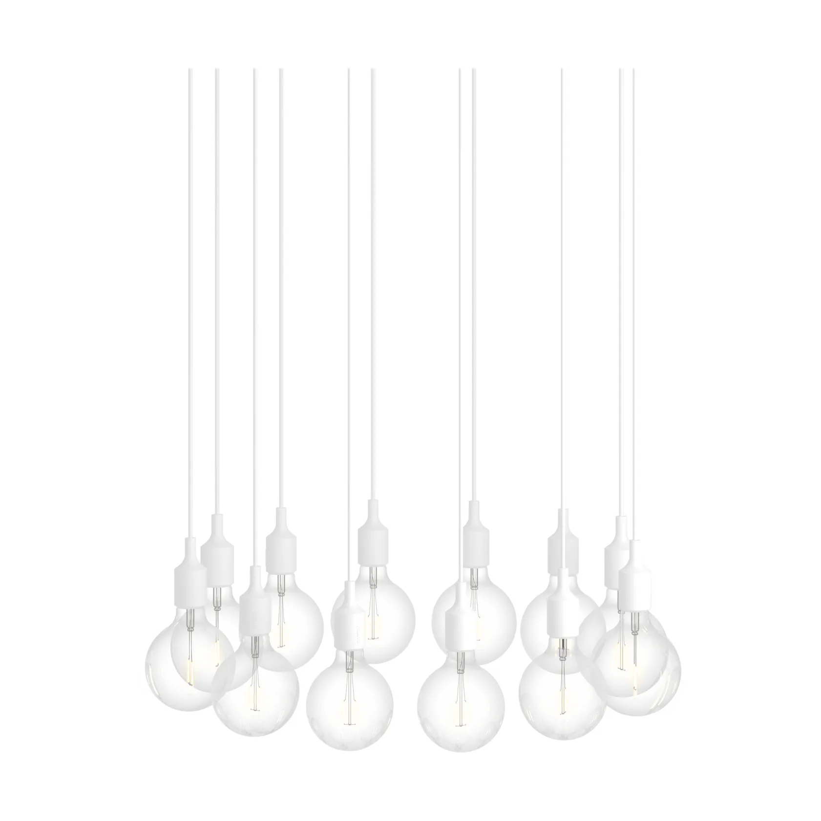 E27 Pendant Cluster 12 kattovalaisin, Valkoinen Muuto