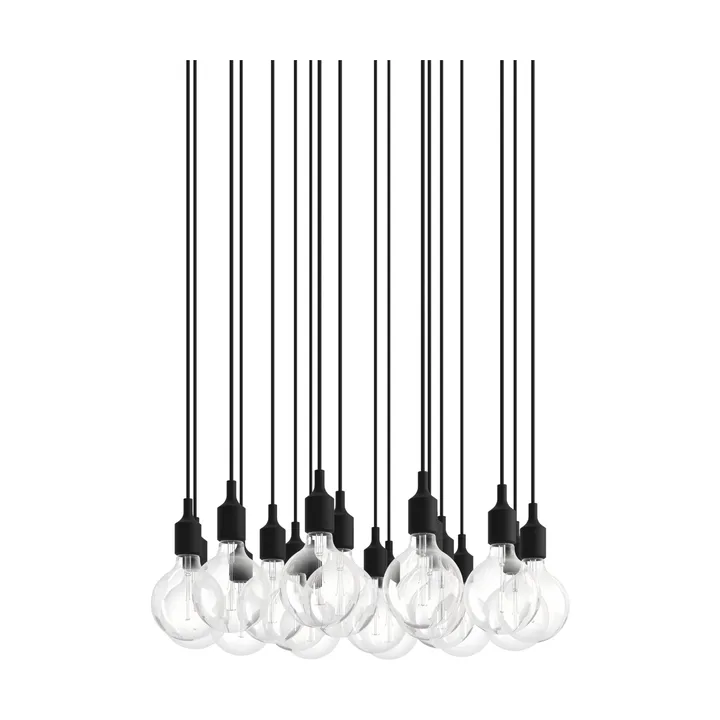 E27 Pendant Cluster 18 riippuvalaisin - Black - Muuto