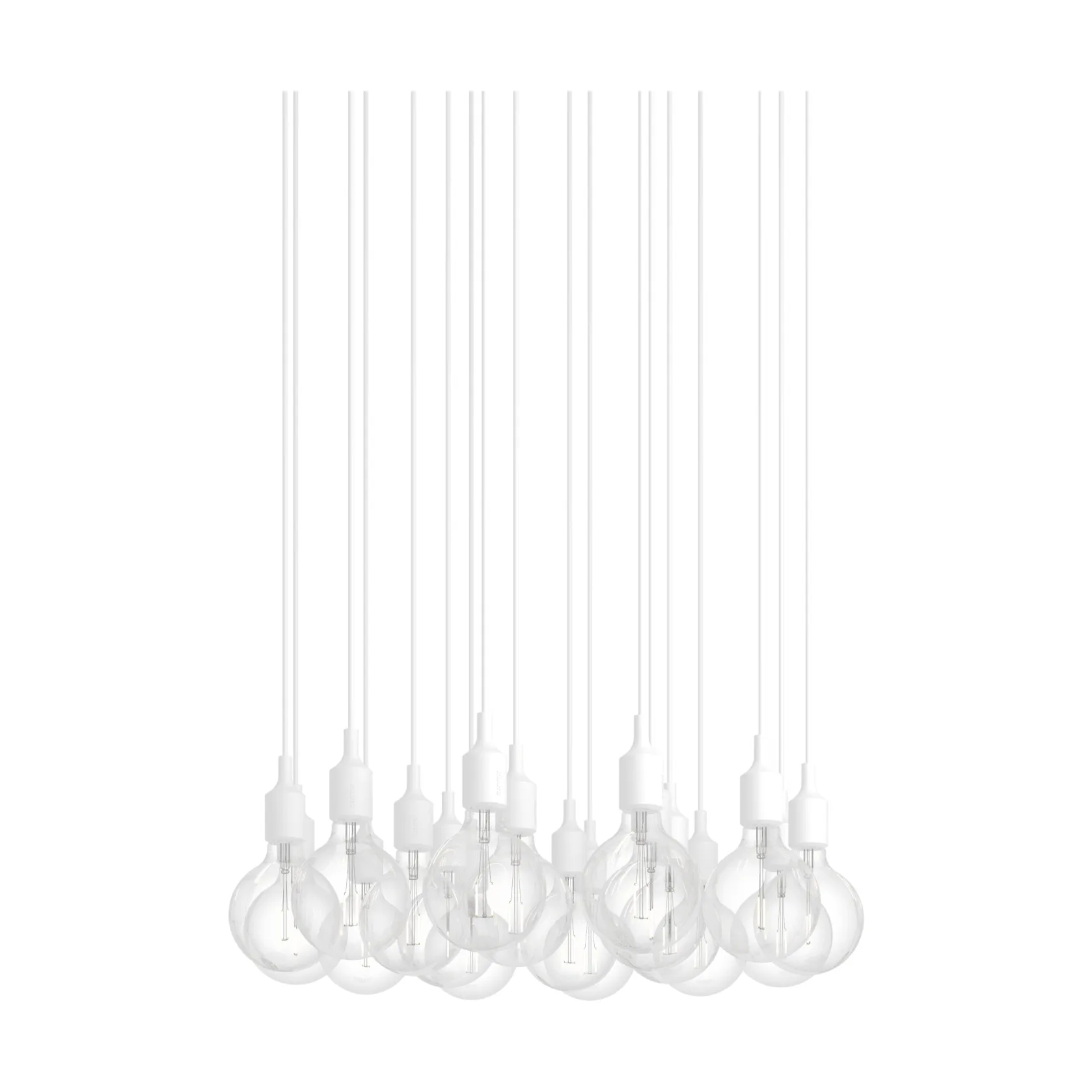 E27 Pendant Cluster 18 riippuvalaisin, Valkoinen Muuto