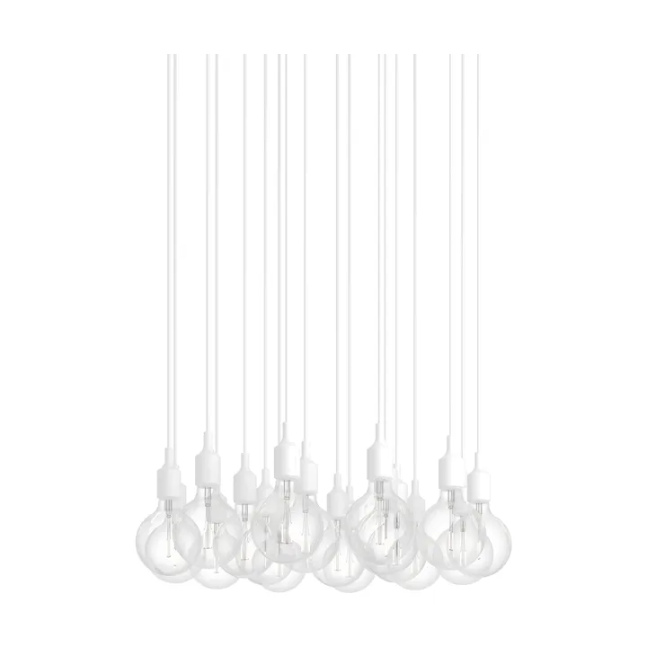 E27 Pendant Cluster 18 riippuvalaisin - Valkoinen - Muuto