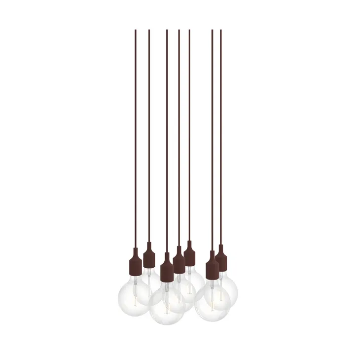 E27 Pendant Cluster 7 riippuvalaisin - Deep red - Muuto