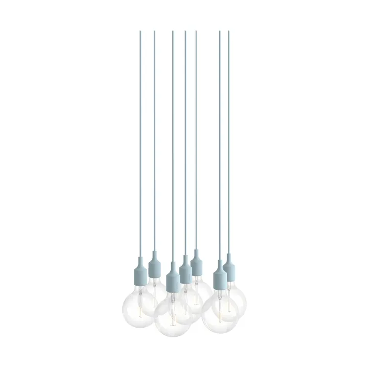 E27 Pendant Cluster 7 riippuvalaisin - Light blue - Muuto