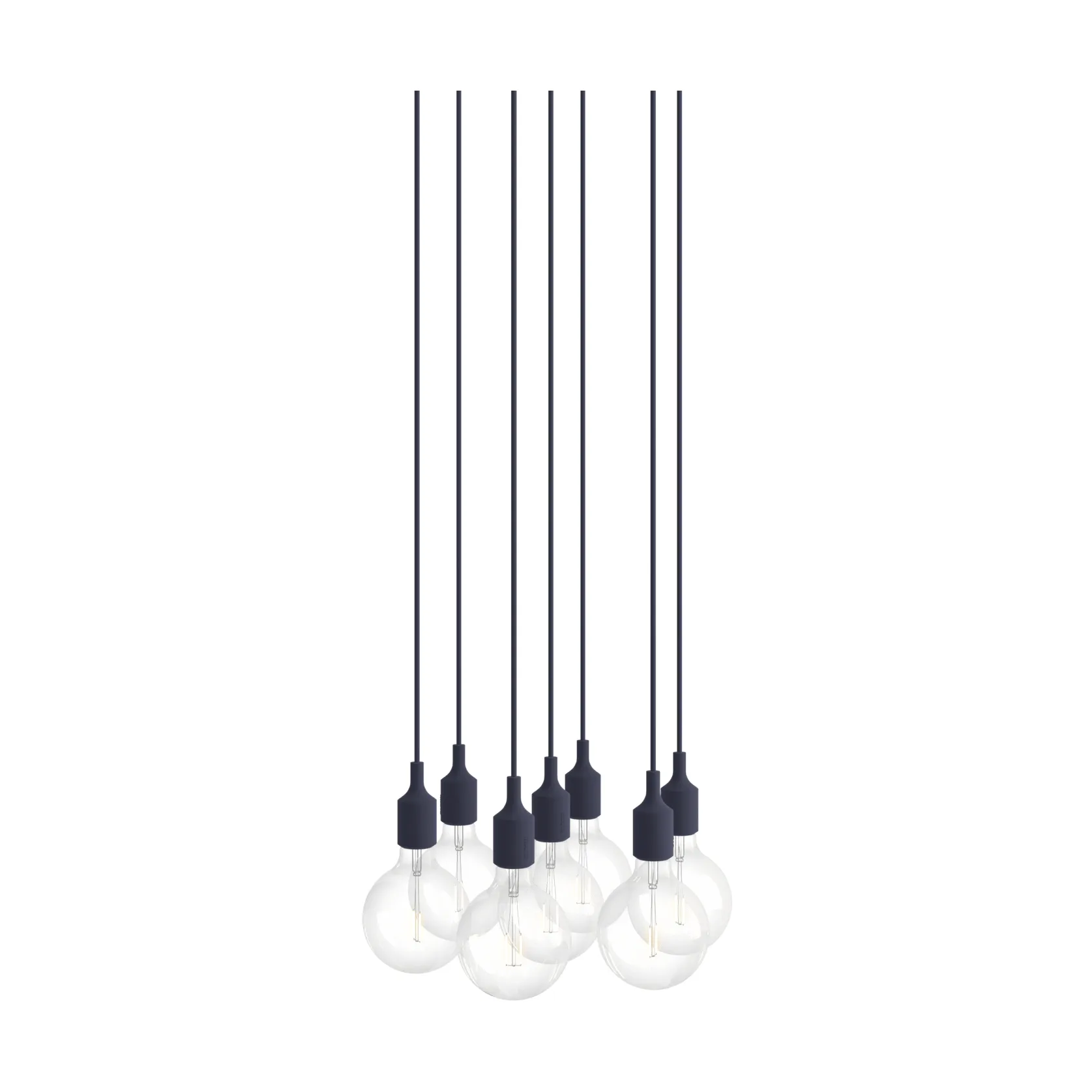 E27 Pendant Cluster 7 riippuvalaisin, Midnight blue Muuto