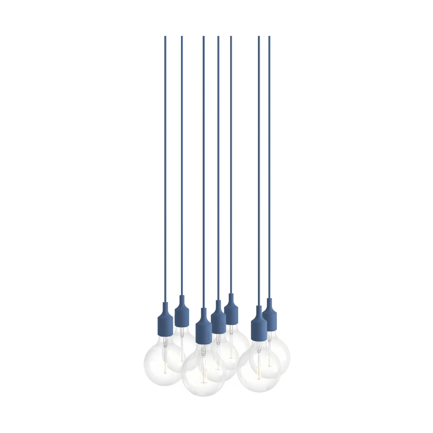 E27 Pendant Cluster 7 riippuvalaisin, Pale blue Muuto