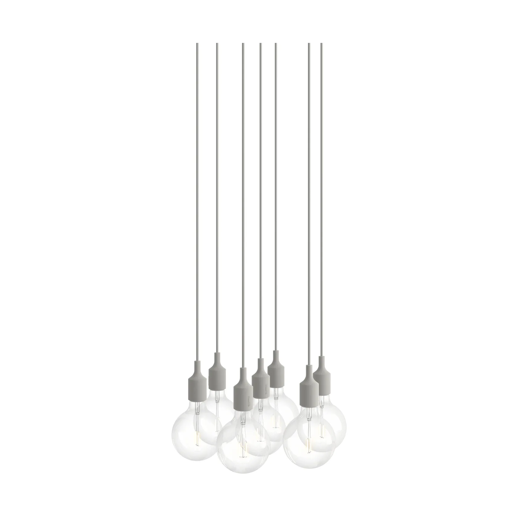 E27 Pendant Cluster 7 riippuvalaisin, vaaleanharmaa Muuto