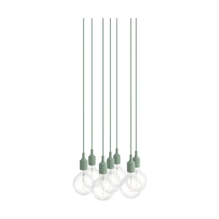 E27 Pendant Cluster 7 riippuvalaisin - Vaaleanvihreä - Muuto