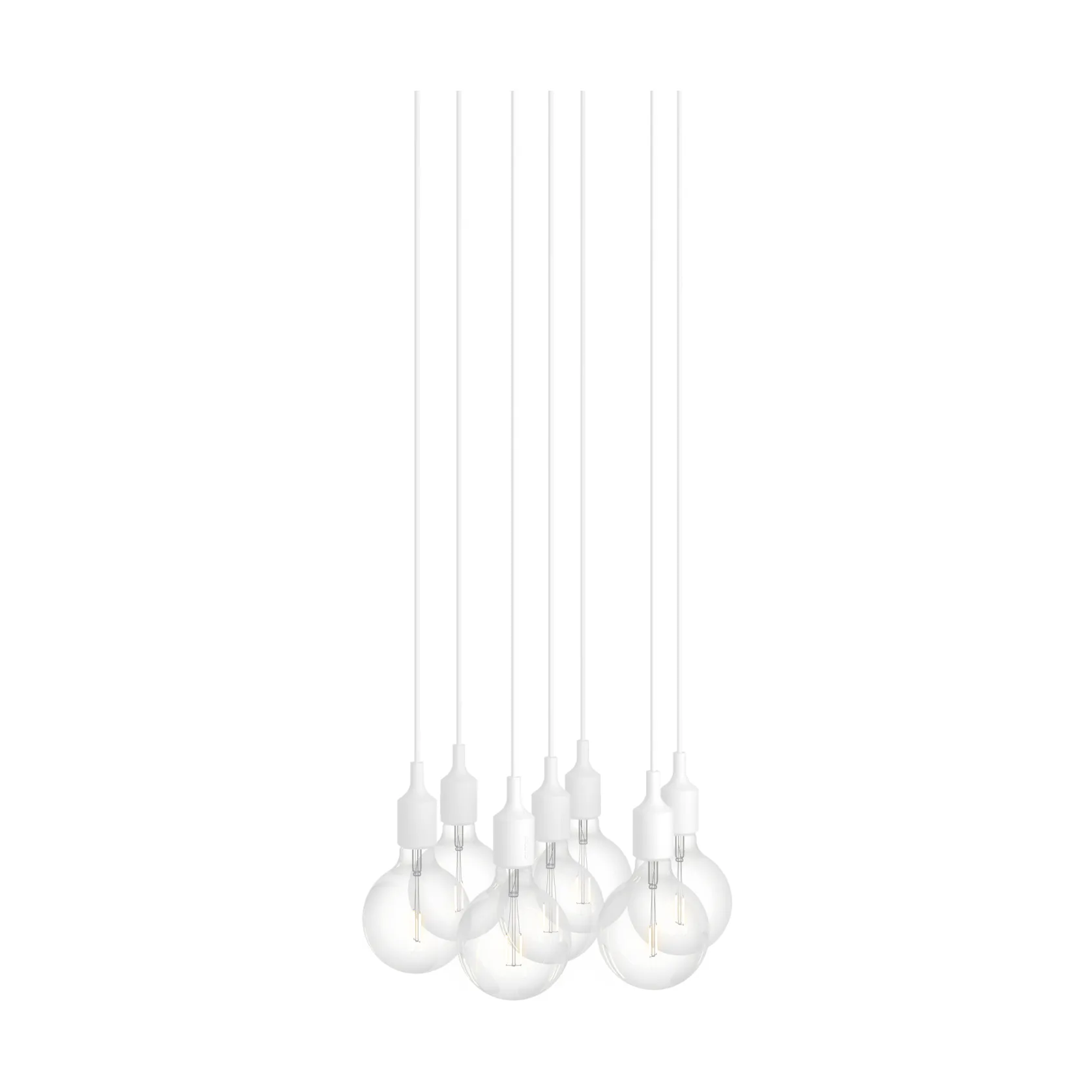 E27 Pendant Cluster 7 riippuvalaisin, Valkoinen Muuto