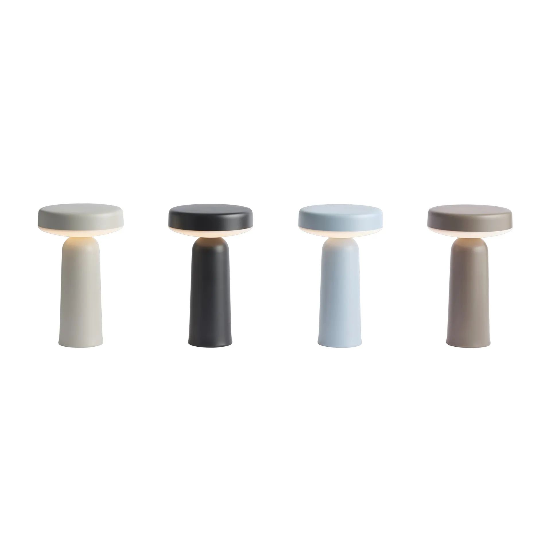 Ease kannettava pöytävalaisin 21,5 cm, Grey Muuto