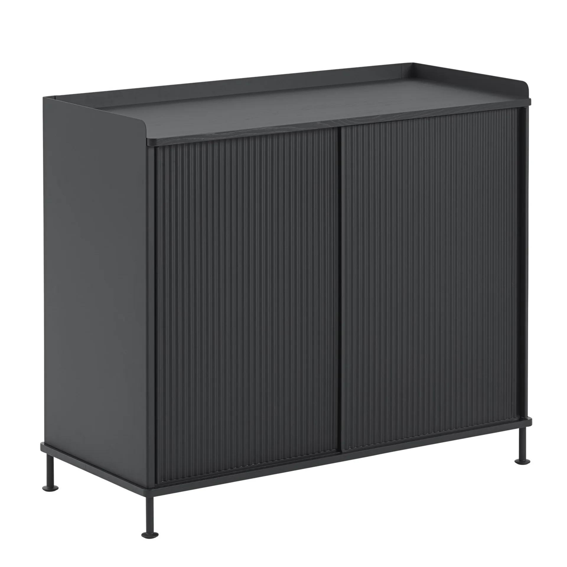 Enfold sivupöytä, korkea, Black-black Muuto