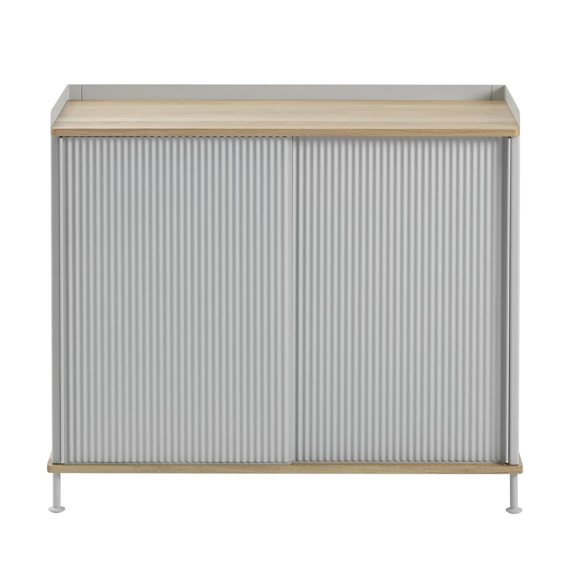 Enfold sivupöytä, korkea, Oak-grey Muuto