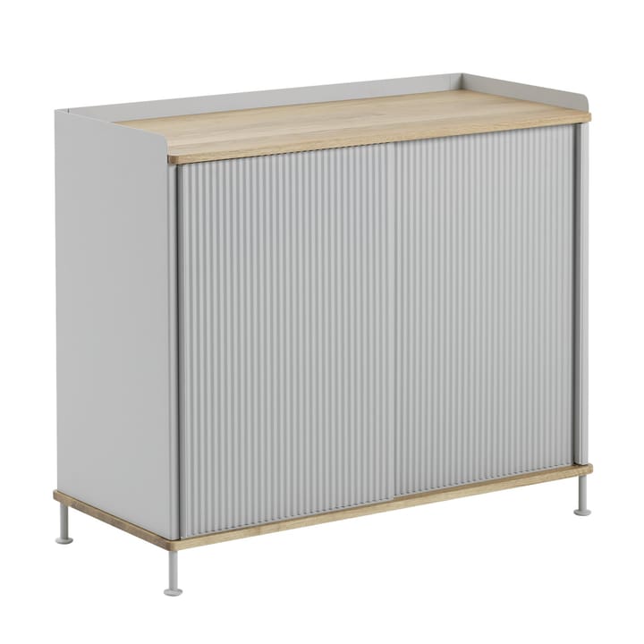 Enfold sivupöytä, korkea, Oak-grey Muuto