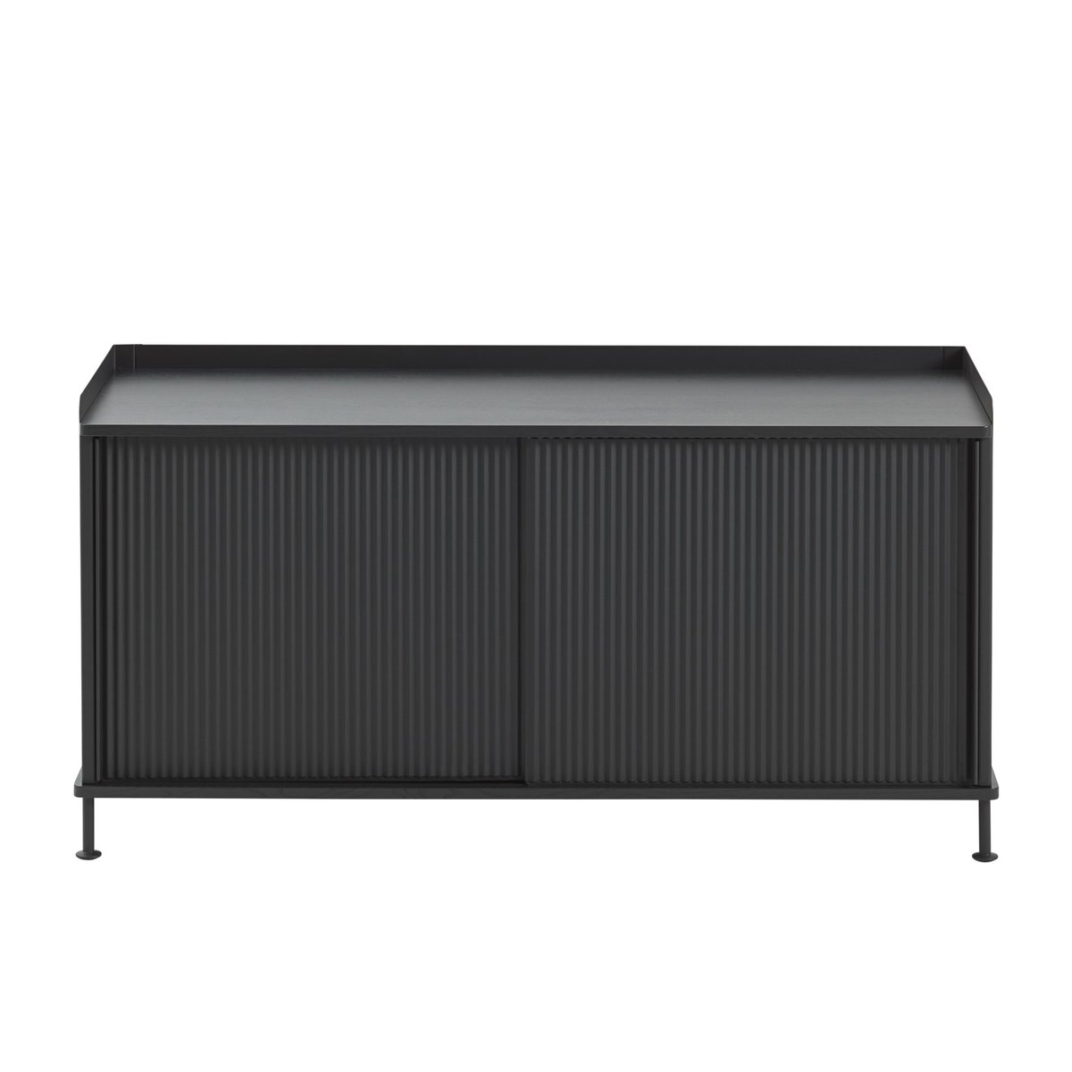 Muuto Enfold sivupöytä, matala 125x45x63 cm musta, musta