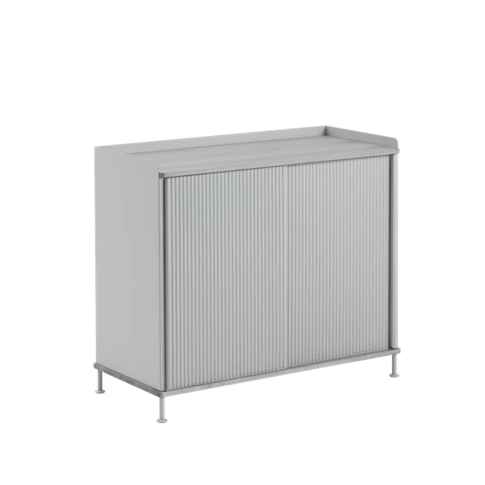 Enfold Tall Sideboard, Grey-Metal Muuto