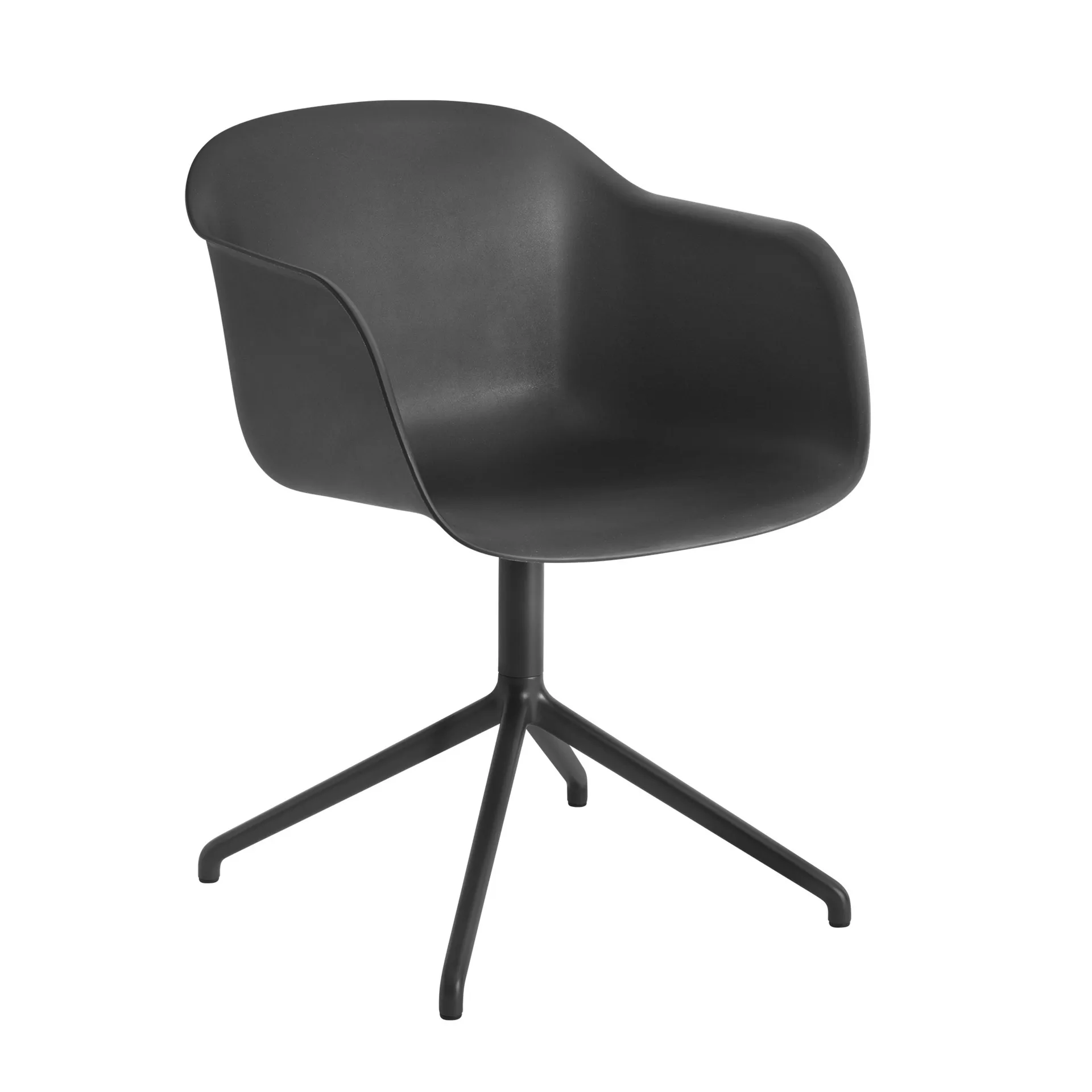 Fiber armchair swivel base toimistotuoli, musta Muuto
