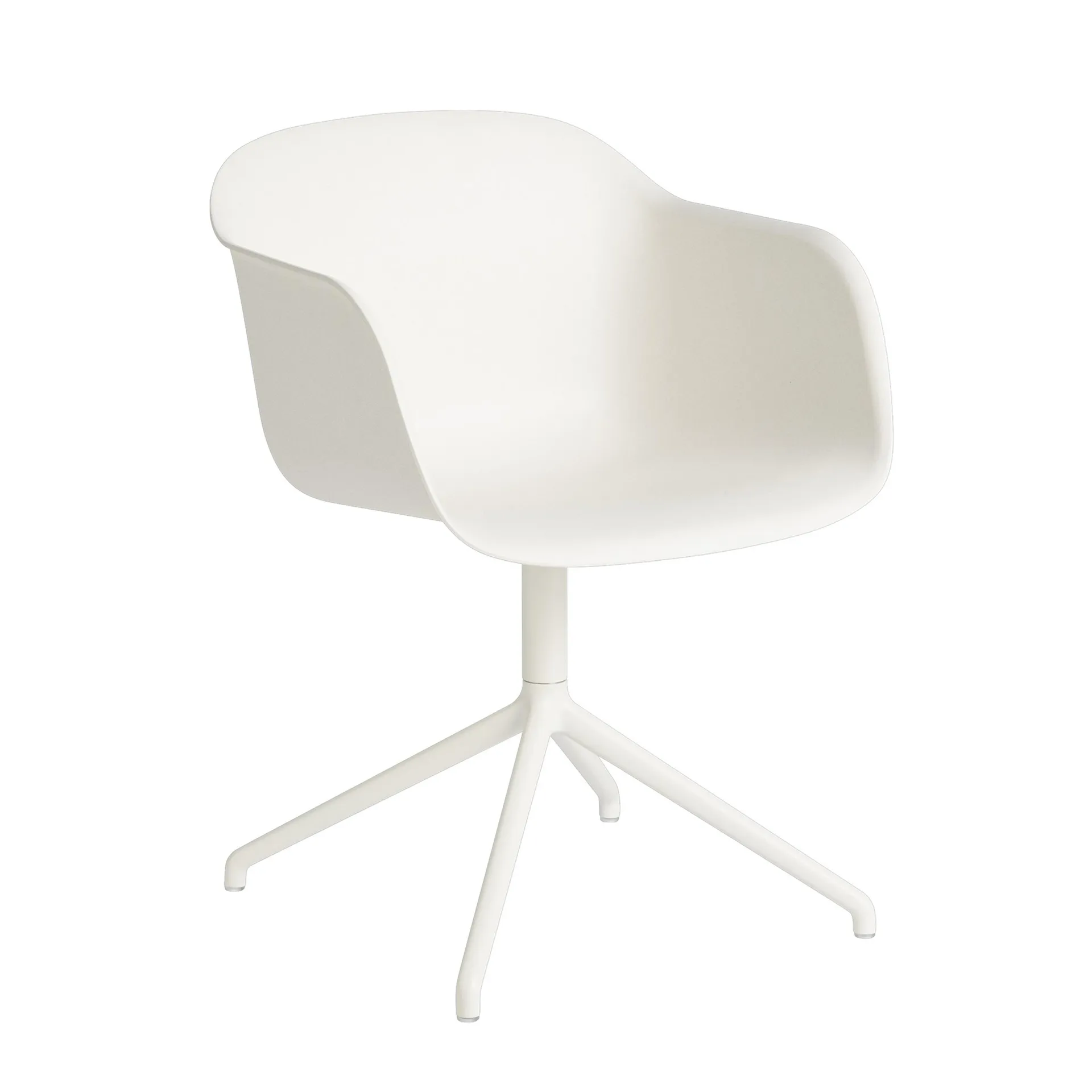 Fiber armchair swivel base toimistotuoli, valkoinen Muuto