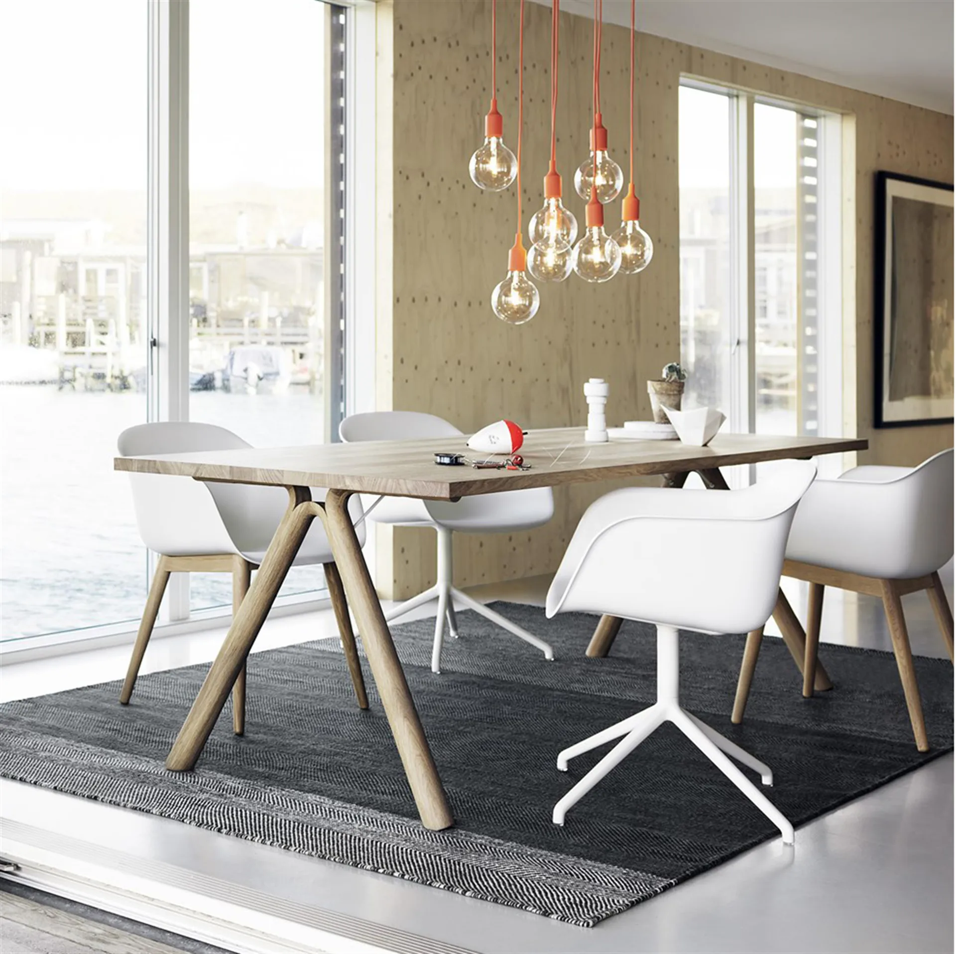 Fiber armchair swivel base toimistotuoli, valkoinen Muuto