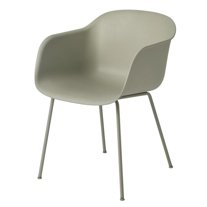 Fiber chair tuoli käsinojilla - dusty green (vihreä) - Muuto
