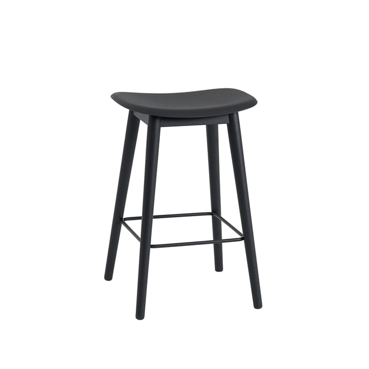 Fiber counter stool 65 cm - Black, mustat jalat - Muuto