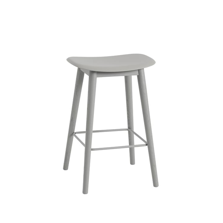 Fiber counter stool 65 cm - Grey, harmaat jalat - Muuto