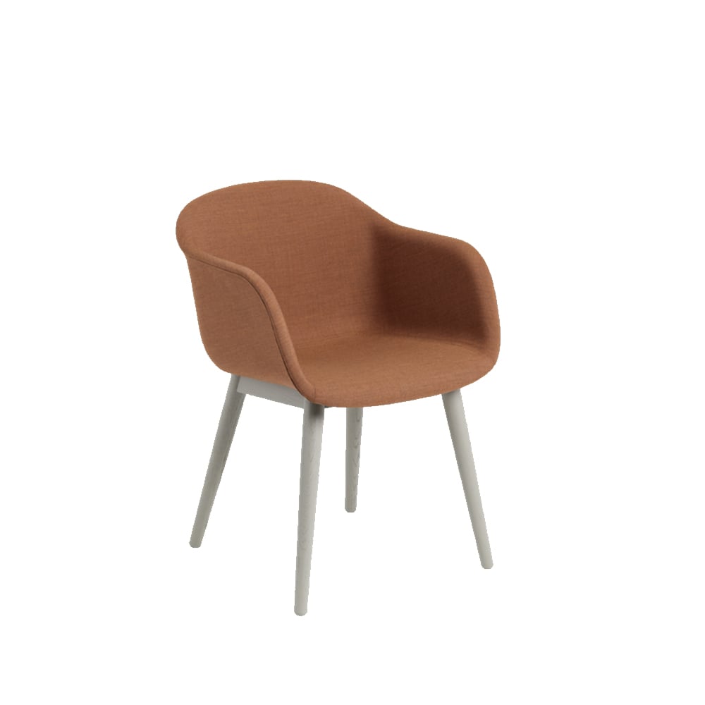 Muuto Fiber nojatuoli tube base Remix 452-grey | Skandinaavinen Sisustus | Tuolit | Oranssi