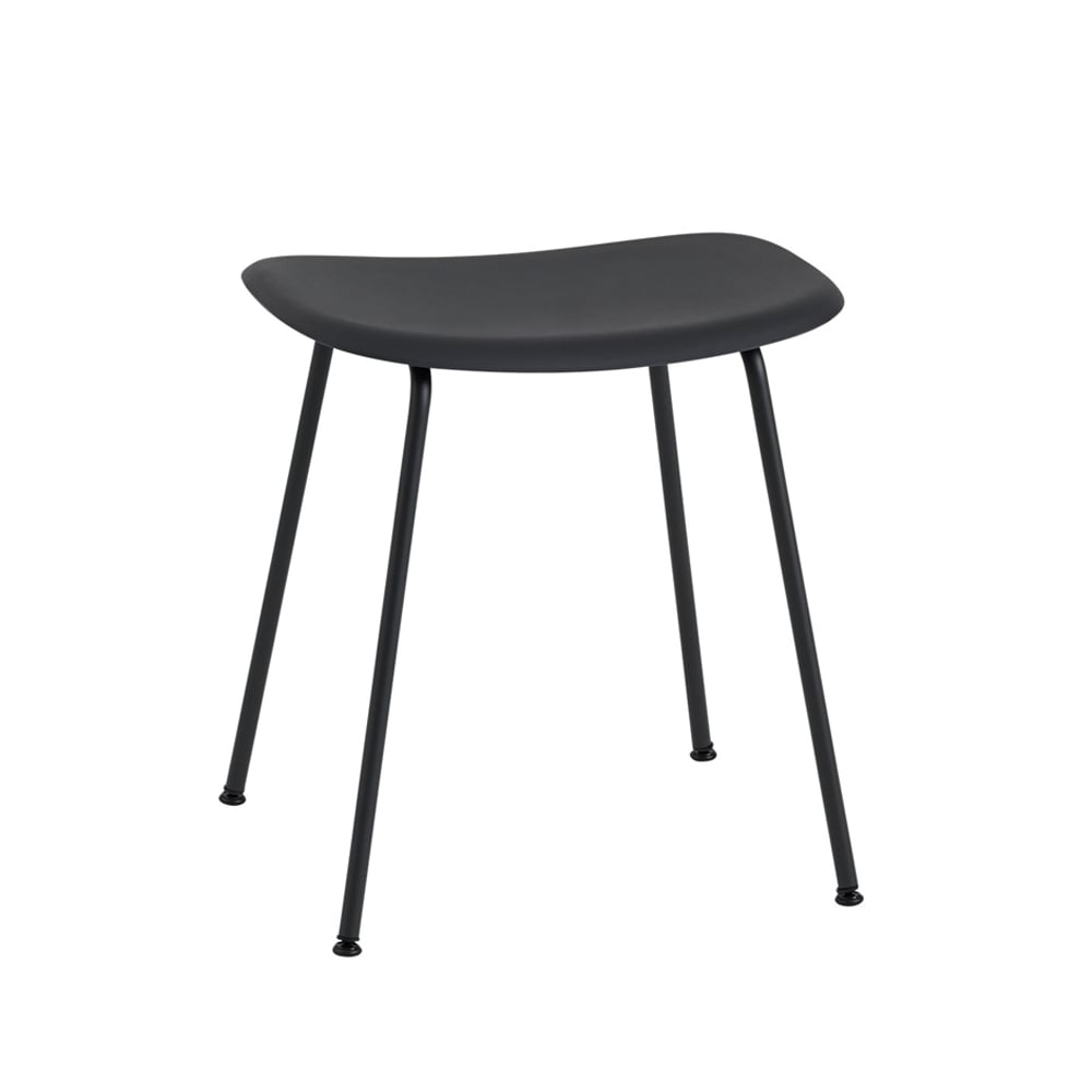 Muuto Fiber rahi Black, musta teräsrunko | Skandinaavinen Sisustus | Jakkarat | Musta