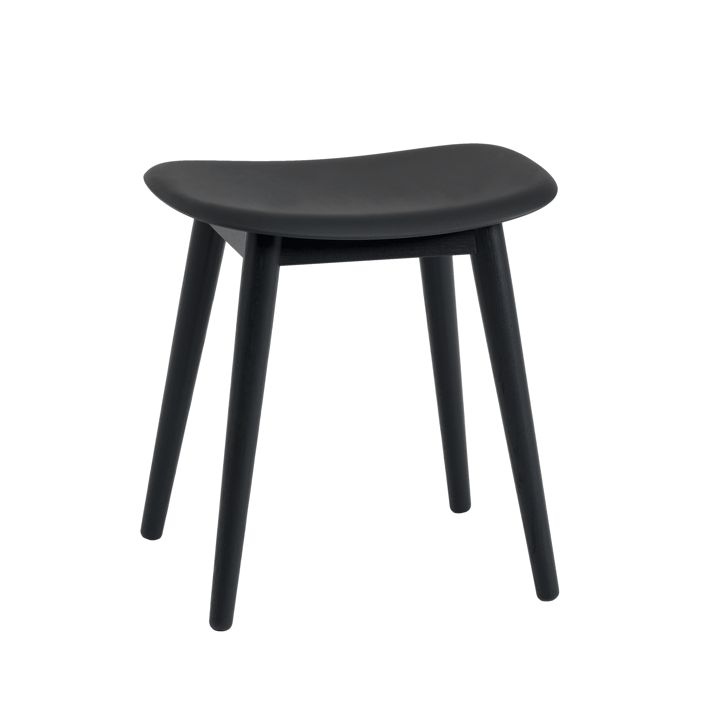 Fiber rahi - Black, puujalat - Muuto