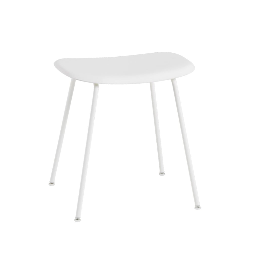 Muuto Fiber rahi White, valkoinen teräsrunko | Skandinaavinen Sisustus | Jakkarat | Valkoinen