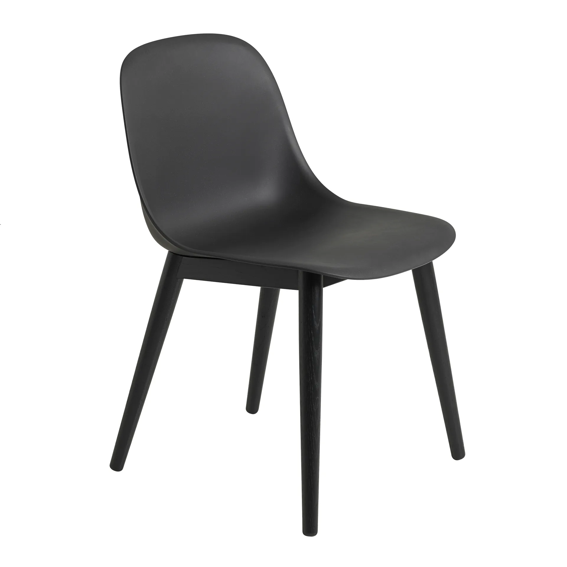 Fiber Side Chair tuoli, Musta Muuto
