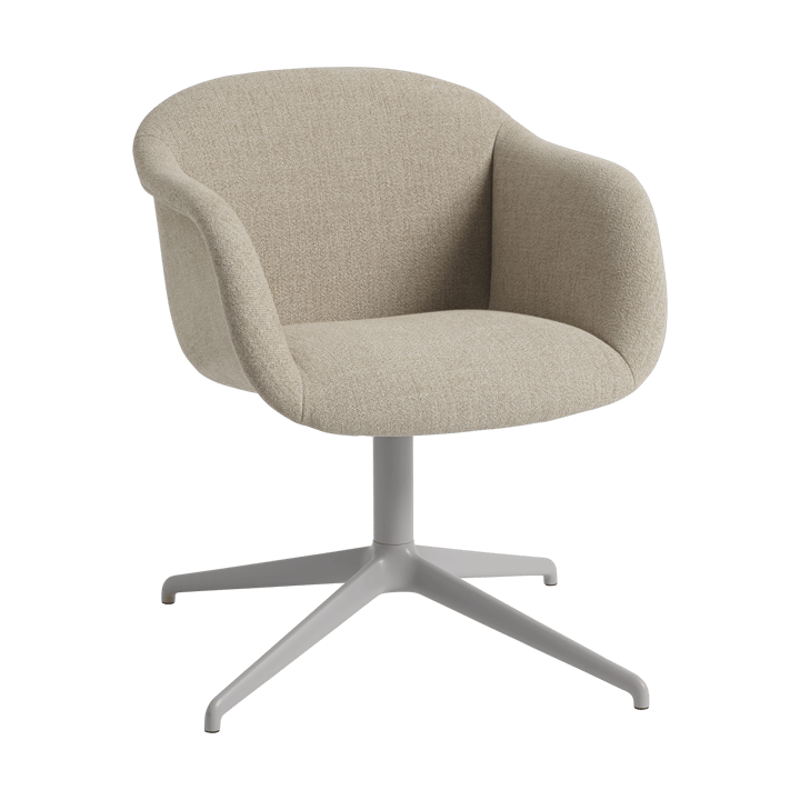 Fiber Soft Armchair swivel pohja - Ecriture 240/Grey - Muuto